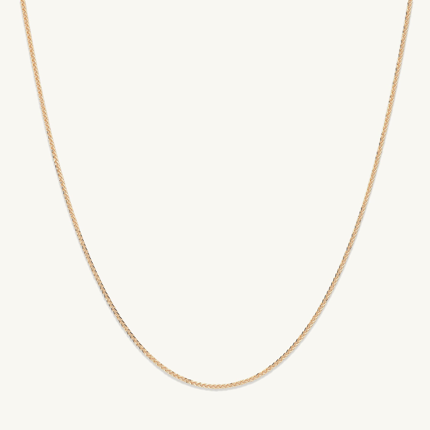 Thin Cable Chain Rope Necklace