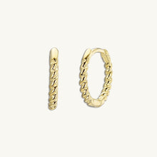 Thin Croissant Hoop Earrings