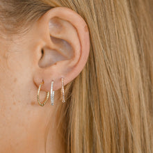Thin Croissant Hoop Earrings