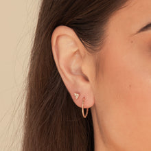 Thin Croissant Hoop Earrings