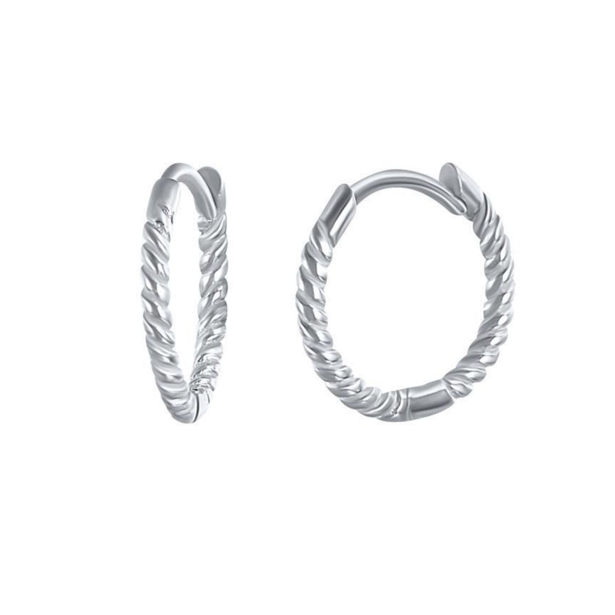 Thin Croissant Hoop Earrings