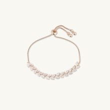 Tilly Leaf Tennis Chain Bracelet