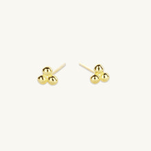 Tiny Lotus Ball Stud Earrings