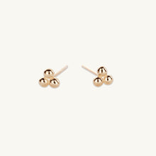 Tiny Lotus Ball Stud Earrings