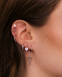 Tiny Lotus Ball Stud Earrings
