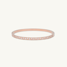 Triangle Sapphire Hinged Bangle Bracelet