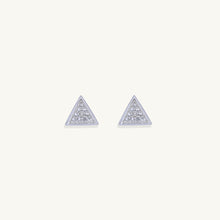 Triangle Sapphire Stud Earrings
