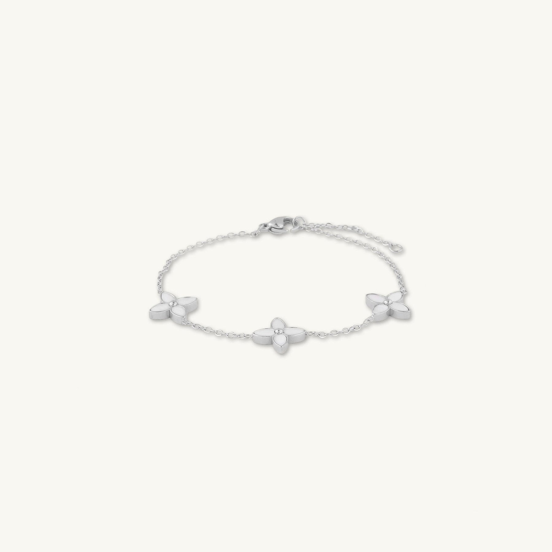 Trio Clover Marquise MOP Bracelet