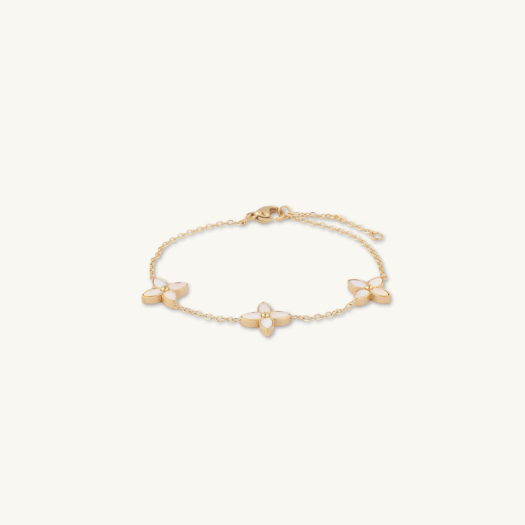 Trio Clover Marquise MOP Bracelet