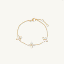 Trio Clover Marquise MOP Bracelet