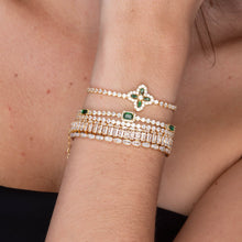 Trio Emerald Baguette Tennis Bracelet