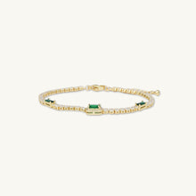 Trio Emerald Baguette Tennis Bracelet