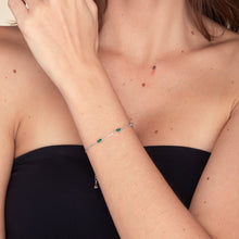 Trio Emerald Evil Eve Marquise Chain Bracelet