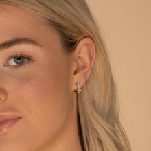 Trio Sapphire Huggie Earrings
