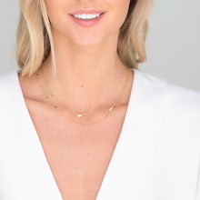 Trio Sapphire Station Chain Necklace