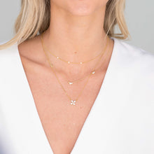 Trio Sapphire Station Chain Necklace