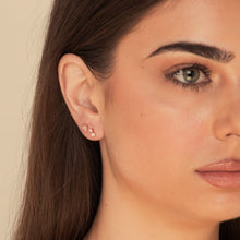 Trio Sapphire Stud Earrings