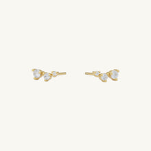 Trio Sapphire Stud Earrings