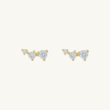 Trio Sapphire Stud Earrings