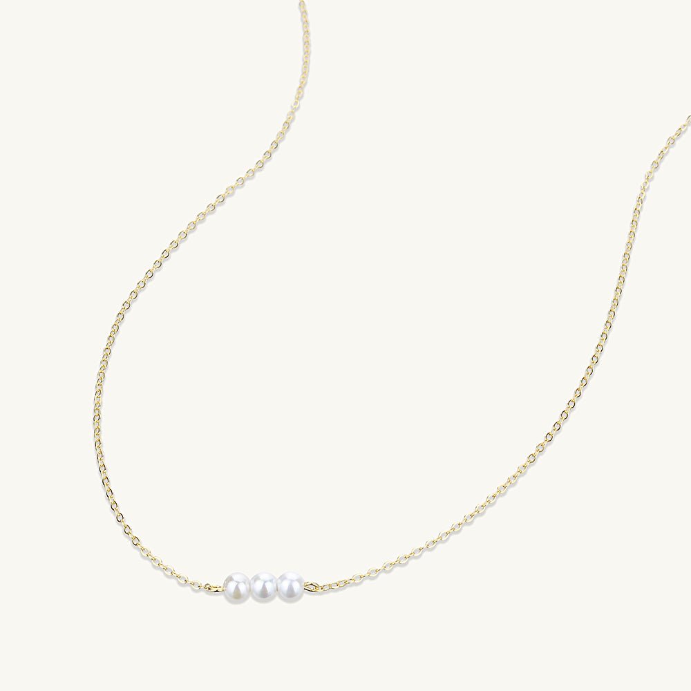 Triple Freshwater Pearl Necklace