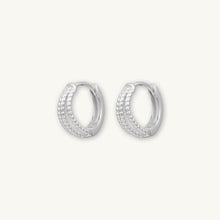 Triple Twist Huggie Hoop Earrings