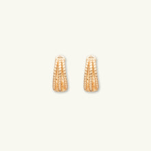 Triple Twist Huggie Hoop Earrings