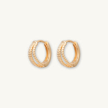 Triple Twist Huggie Hoop Earrings