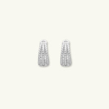 Triple Twist Huggie Hoop Earrings
