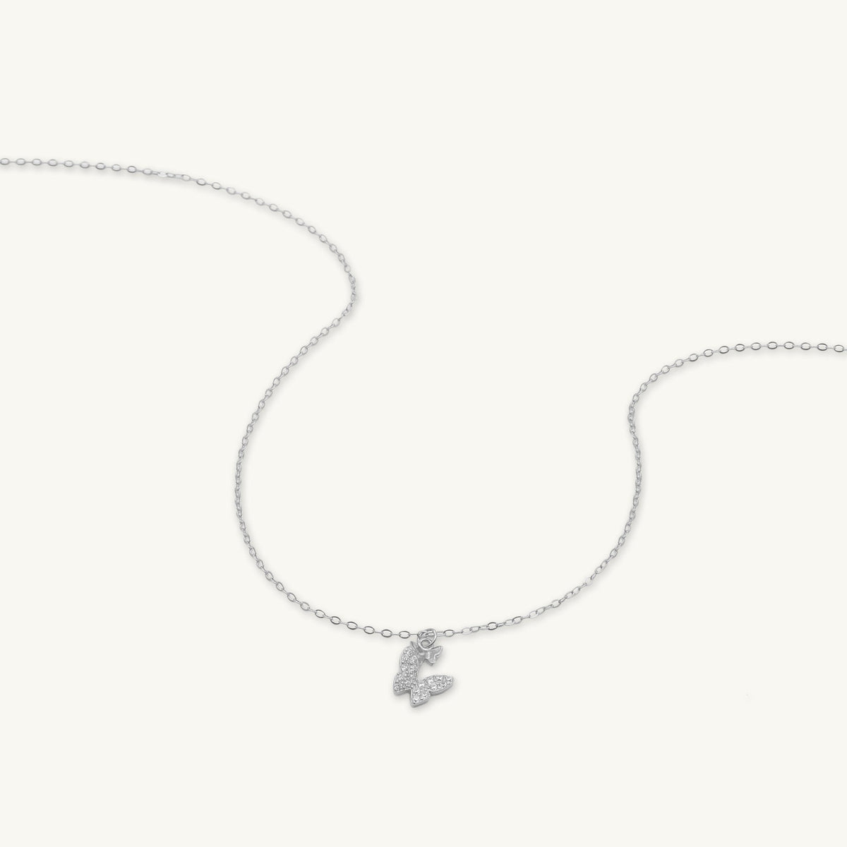 Twin Butterfly Sapphire Necklace