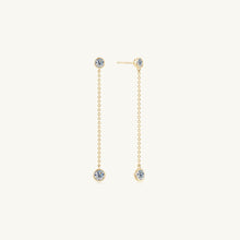 Twin Dangle Solitaire Moissanite Stud Earrings 1.0 Carat