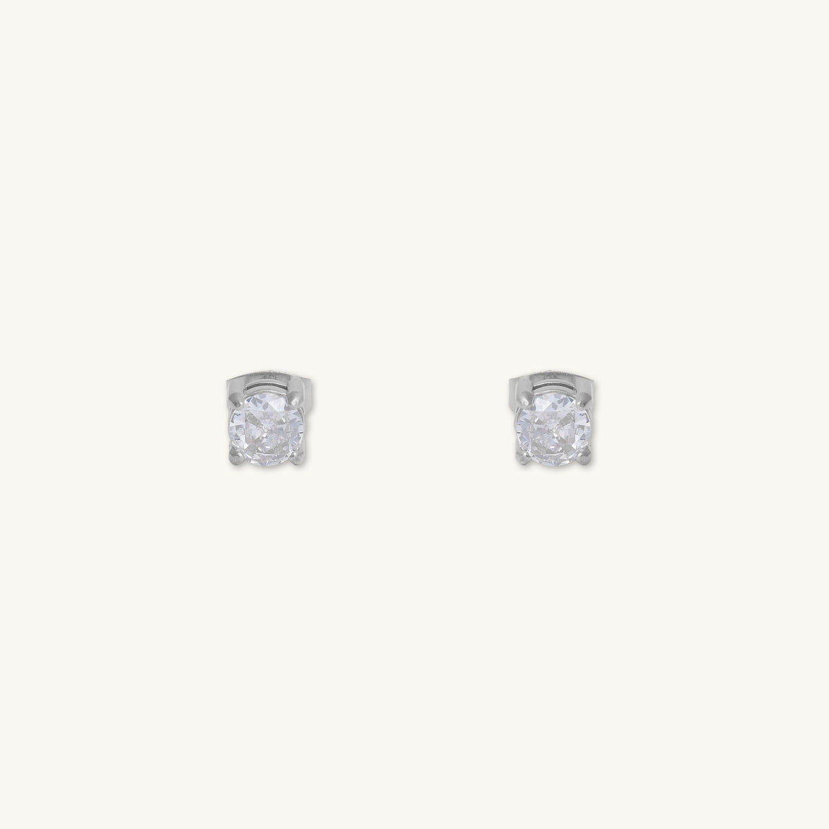 Unisex Classic Sapphire Stud Earrings