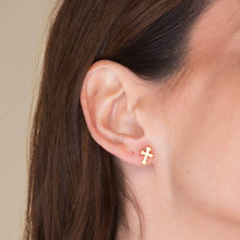Unisex Cross Stud Earrings