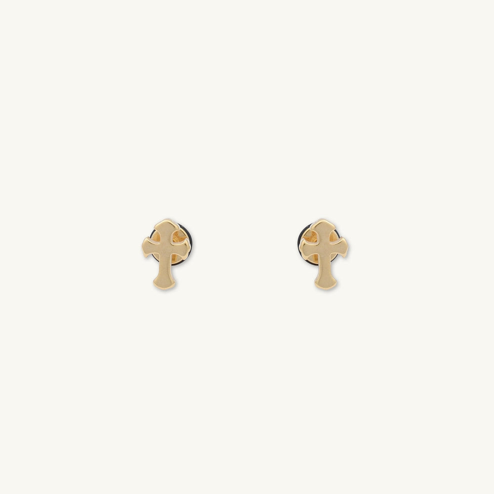 Unisex Cross Stud Earrings