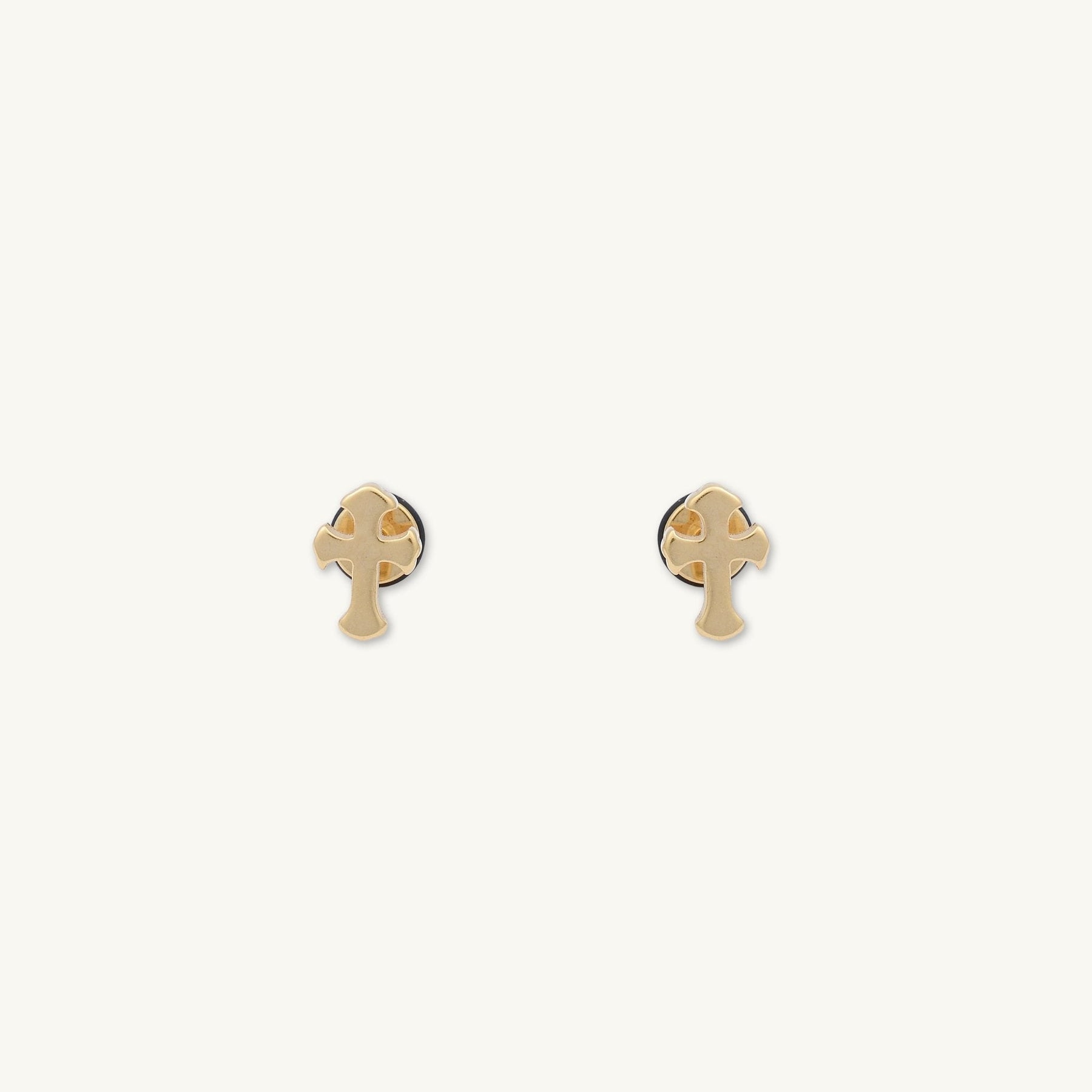 Unisex Cross Stud Earrings