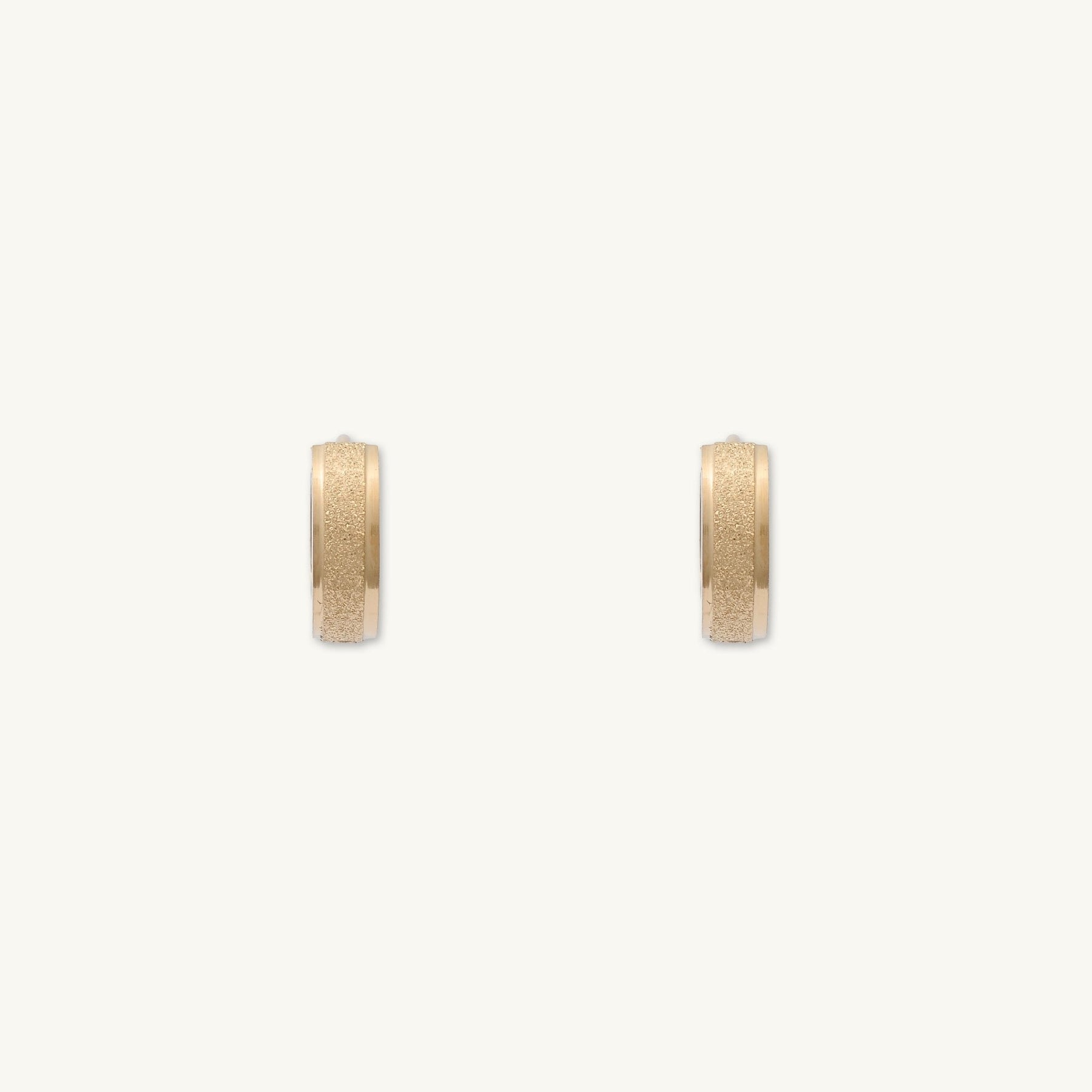 Unisex Matte Hoop Earrings