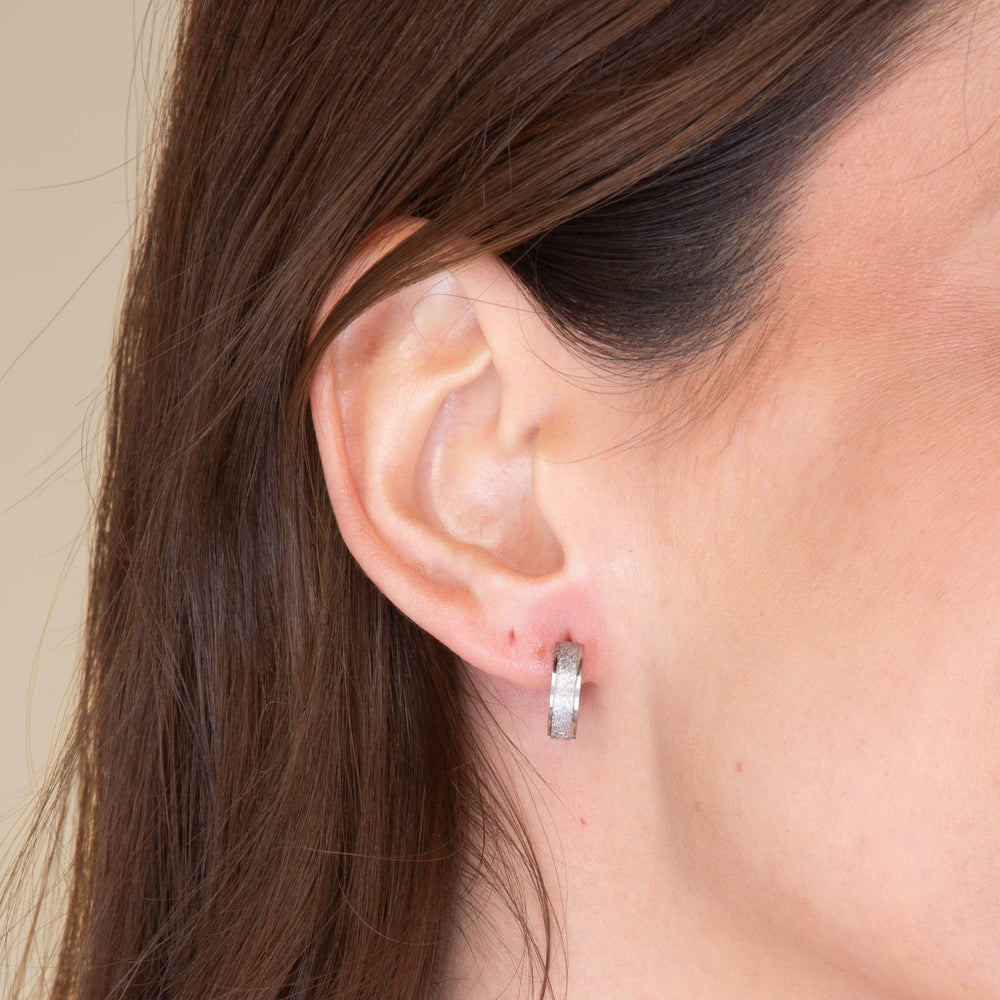 Unisex Matte Hoop Earrings