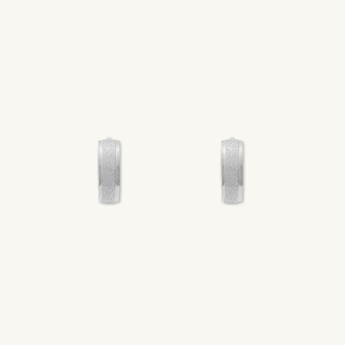 Unisex Matte Hoop Earrings
