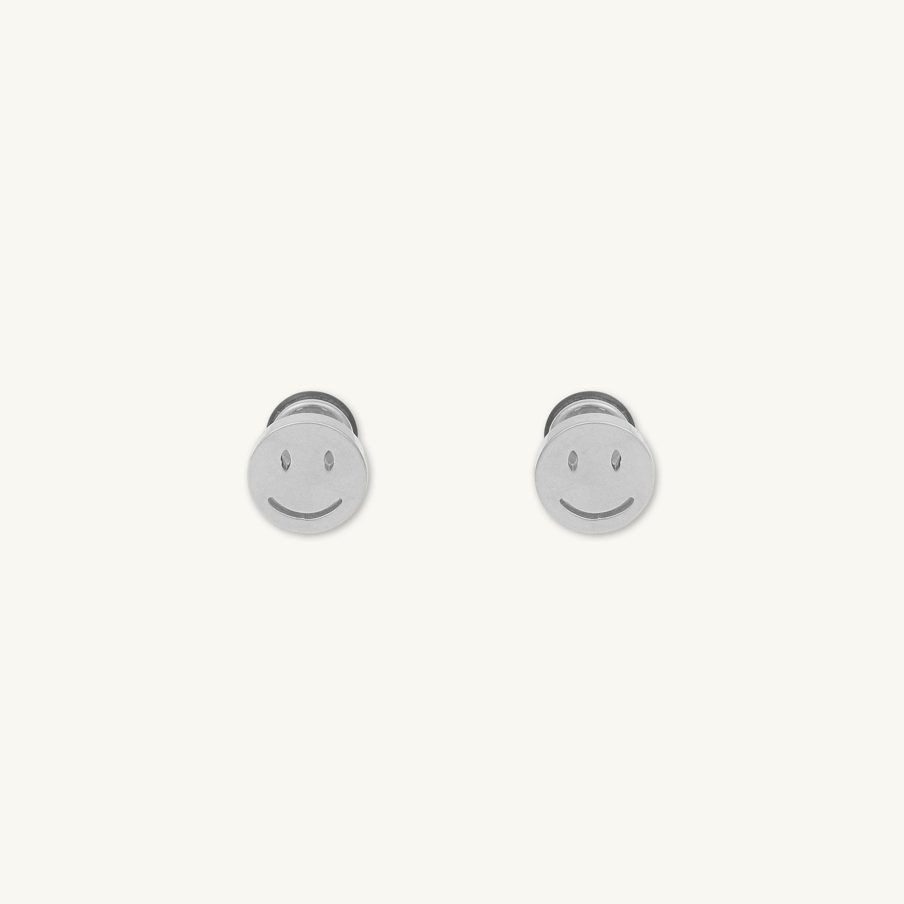 Unisex Smiley Face Stud Earrings