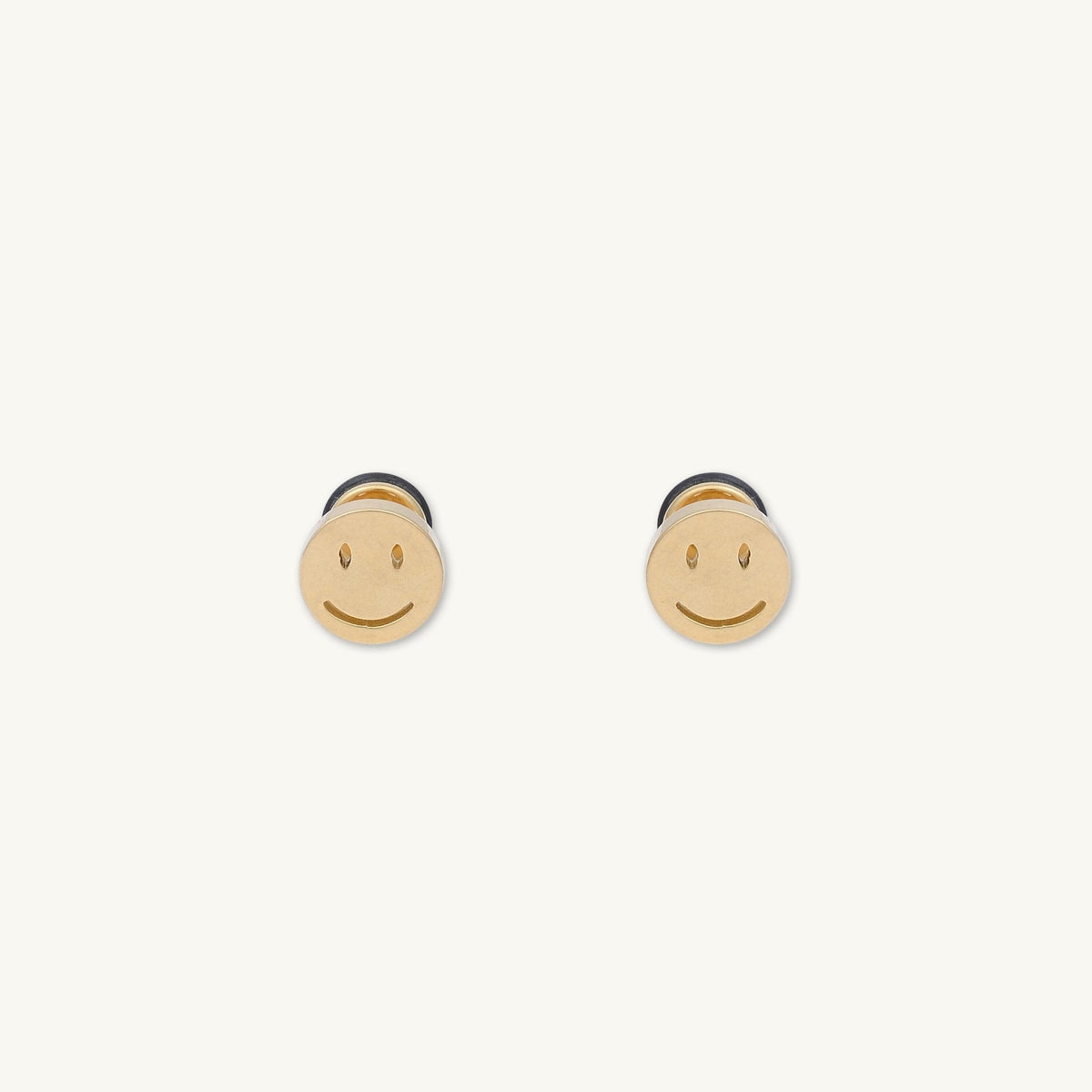 Unisex Smiley Face Stud Earrings