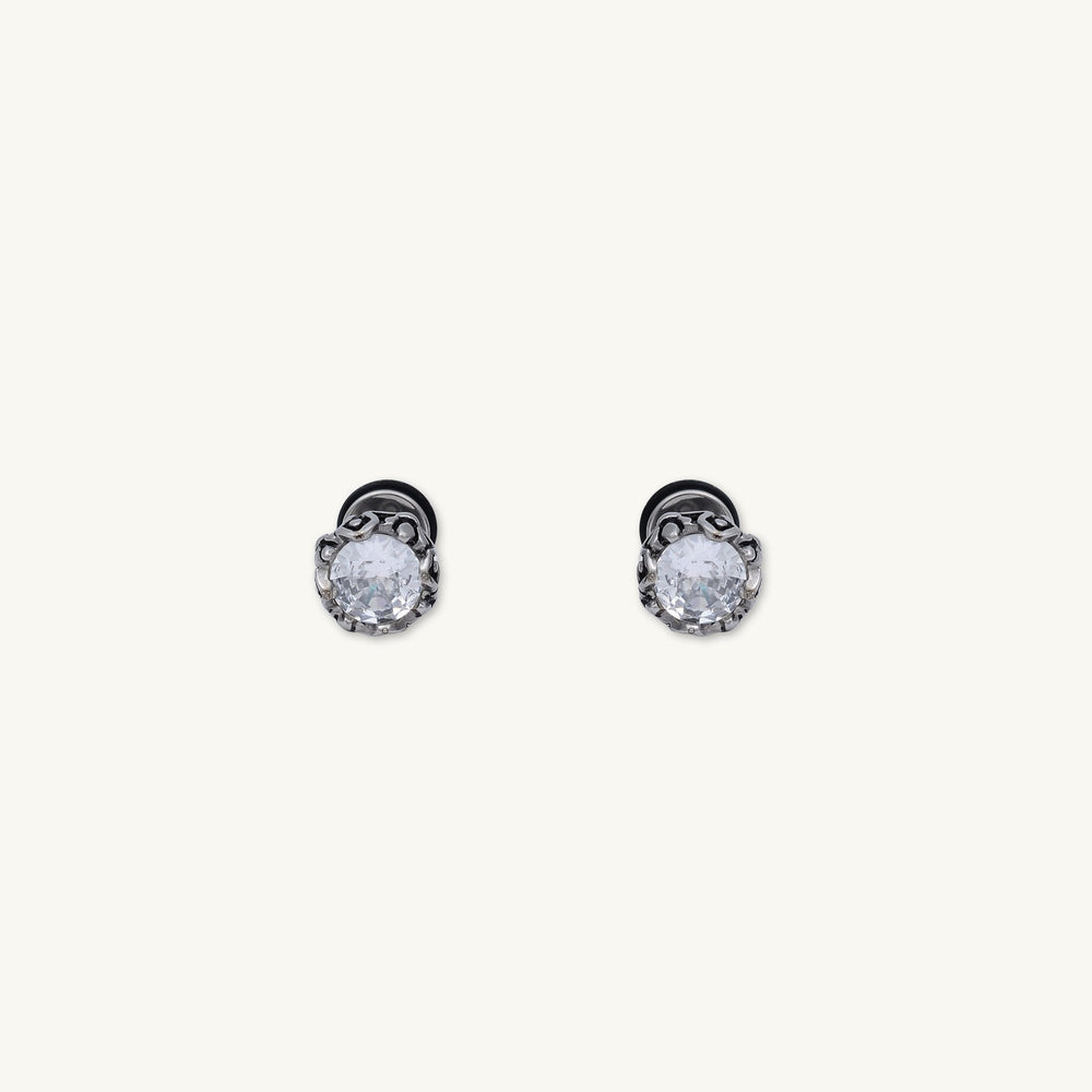 Unisex Zirconia Gothic Stud Earrings