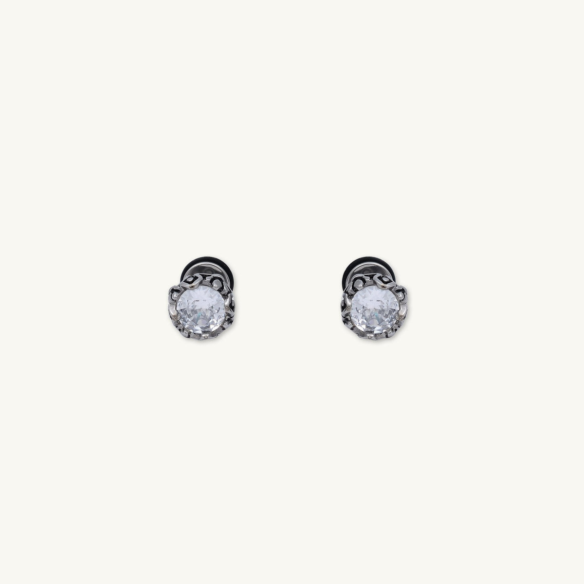 Unisex Zirconia Gothic Stud Earrings