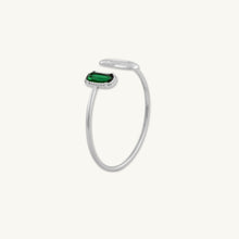 Vanessa Emerald Open Cuff Bangle
