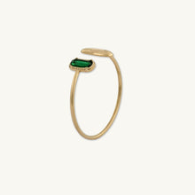 Vanessa Emerald Open Cuff Bangle