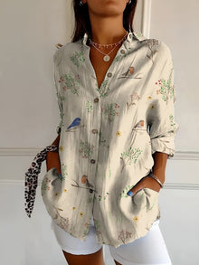 Haven Blouse Femme Chic – Elegant Long Sleeve Blouse for Daily Wear or Office