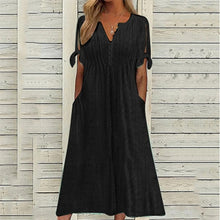 Mariah Robe Midi Summer Woman – Elegant Dress with V-Neck in Lightweight Broderie Anglaise