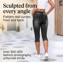 Vellora – High Waist Drawstring Denim Capris