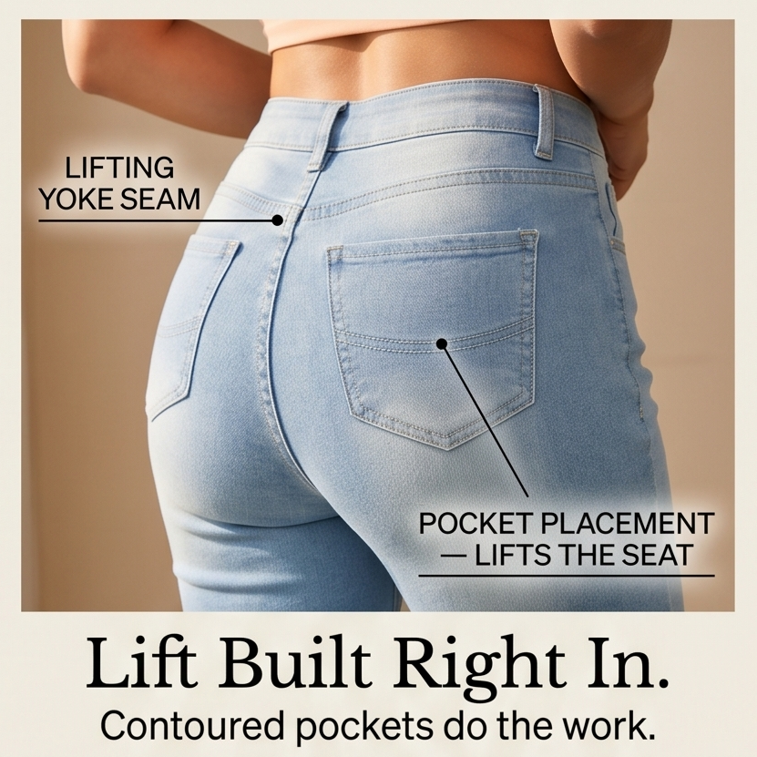 Velora — Slimming High-Waist Capri Jeans