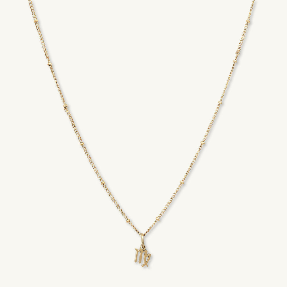 Virgo Pendant Zodiac Star Sign Necklace