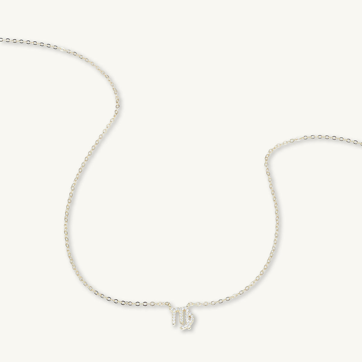 Virgo Sapphire Charm Zodiac Star Sign Necklace