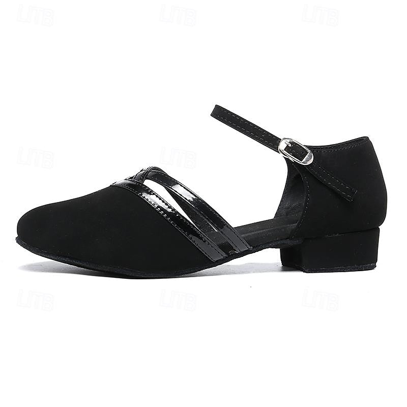 Zeline Women's Dance Shoes – Comfortable Latin & Ballroom Sandals with Stable Heel